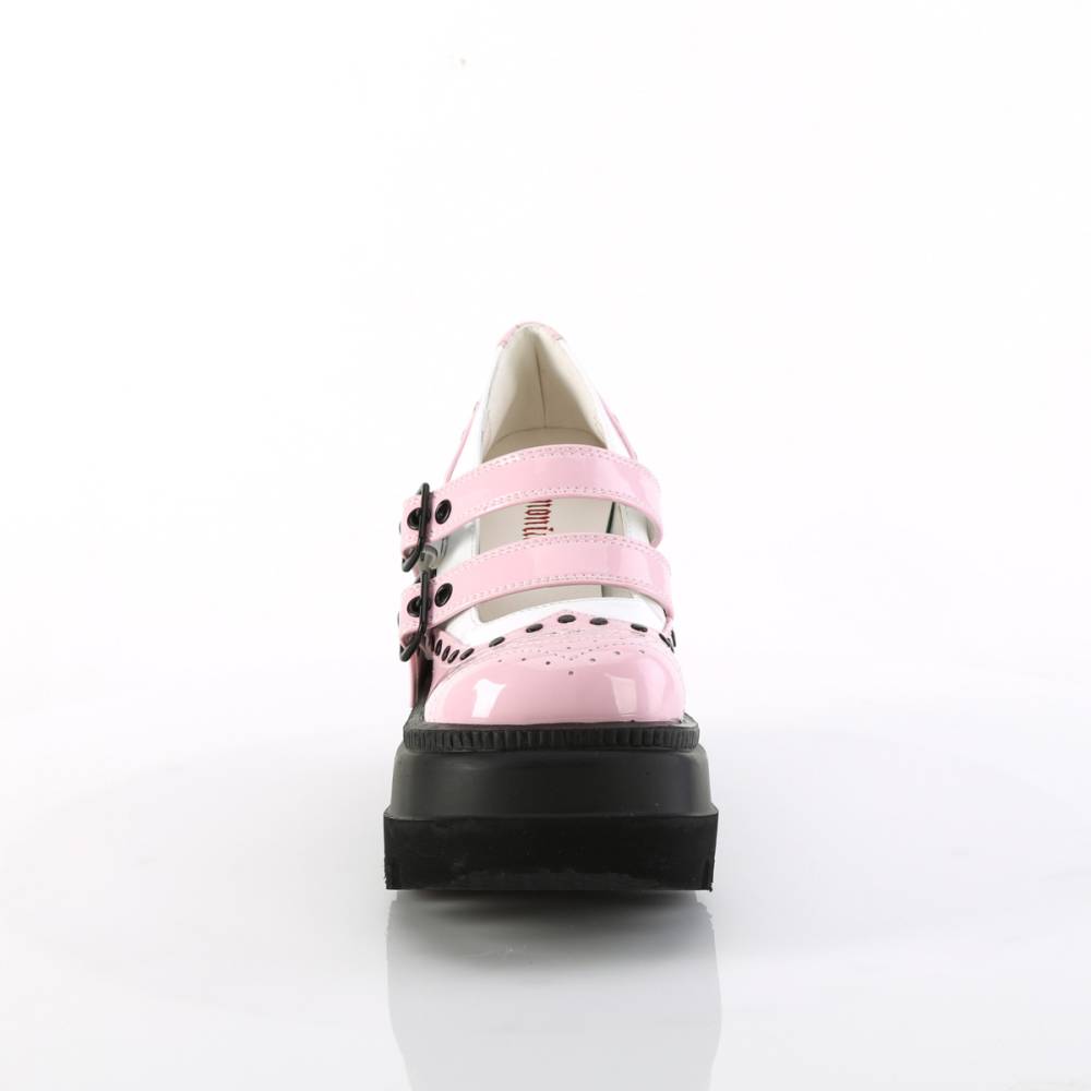 DemoniaCult - SHAKER27 Wedges - Pink/White Product image
